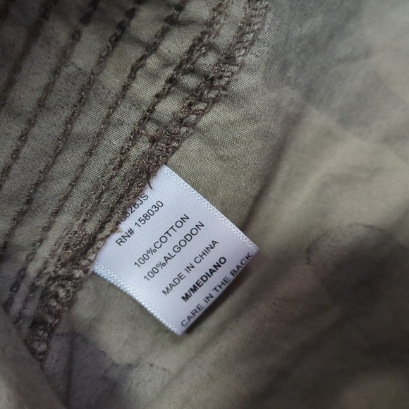 Love Tree Camo Utility Jacket Adjustable Waist Full Zip Size Medium - Picture 6 of 7